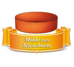 molde para bizcochuelo